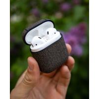 Чехол для Airpods 1/2 TEXTILE коричневый