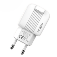 Мережевий зарядний пристрій MOXOM 2в1 micro 2USB/2.4A (KH-47) білий