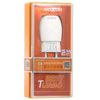Мережевий зарядний пристрій MOXOM 2в1 micro 1USB/2.4A (KH-34) білий