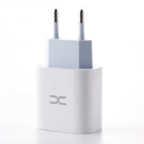 МЗП DC 2в1 блок (1 PD / 20W) + кабель (Type-C - Lightning 20W) (CA-F19) білий