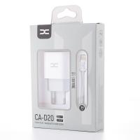 Сетевое зарядное устройство DC 2в1 Type-C 1USB + PD 2.4A (CA-D20) белый