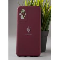 Силіконовий чохол Original pack SOFT для телефону Xiaomi Redmi 11 Prime/Poco M5 4G (ТРИЗУБ) бордовий