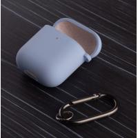 Чехол для Airpods 1/2 SOFT+Fiber голубой