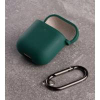 Чехол для Airpods 1/2 SOFT+Fiber зеленый