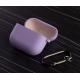 Силіконовий чохол для навушників Airpods 3 SOFT+Fiber сіра лаванда