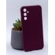 Силиконовый чехол SOFT Silicone Case для Samsung A34 (без лого) бордовый