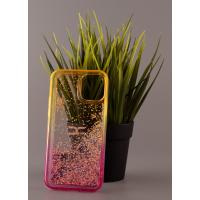 Силиконовый чехол AQUARIUM для iPhone 12 Pro Max желтый/розовый