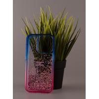 Силиконовый чехол AQUARIUM для iPhone 14 синий/розовый