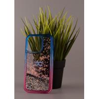 Силиконовый чехол AQUARIUM для iPhone 14 синий/розовый
