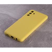 Силиконовый чехол SOFT Silicone Case для Samsung A14 (без лого) лимонный
