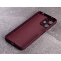 Силиконовый чехол SOFT Silicone Case для Xiaomi Redmi 12 (без лого) бордовый