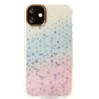 Акриловый чехол Confetti для iPhone 11 розовый/синий
