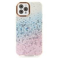 Акриловый чехол Confetti для iPhone 14 Pro Max розовый/синий