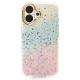 Акриловый чехол Confetti для iPhone 16 Plus розовый/синий