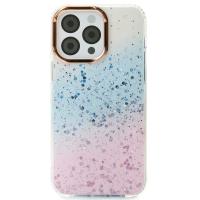 Акриловий чохол Confetti для iPhone 16 Pro рожевий/синій