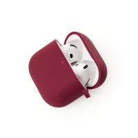 Чехол для Airpods 4 SOFT+Fiber rose red