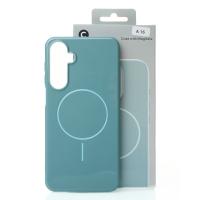Чехол Glamour Case with MagSafe для Samsung A16 wave blue