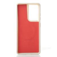 Чехол Glamour Case with MagSafe для Samsung S21 Ultra natural titanium
