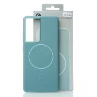 Чехол Glamour Case with MagSafe для Samsung S21 Ultra wave blue