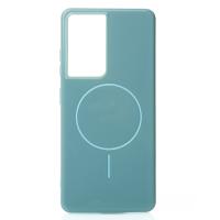 Чехол Glamour Case with MagSafe для Samsung S21 Ultra wave blue