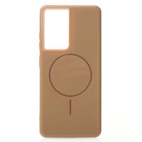 Чехол Glamour Case with MagSafe для Samsung S21 Ultra desert titanium