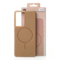 Чехол Glamour Case with MagSafe для Samsung S21 Ultra desert titanium