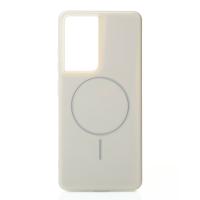 Чехол Glamour Case with MagSafe для Samsung S21 Ultra natural titanium