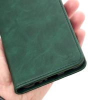 Чохол-книга DC ELEGANT для телефону Samsung A06 темно-зелений