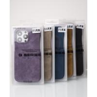 Чехол LEATHER Case для iPhone 15 Pro Max deep purple