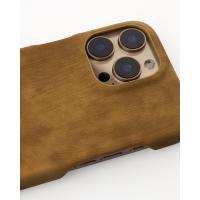 Чехол LEATHER Case для iPhone 16 Pro desert titanium