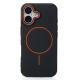 Чохол MagSafe Beats Case Leather Textured для iPhone 16 black