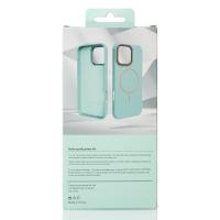 Чехол MagSafe Beats Case Leather Textured для iPhone 15 Pro wave blue
