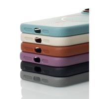 Чехол MagSafe Beats Case Leather Textured для iPhone 15 Pro wave blue