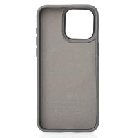 Чехол MagSafe Beats Case Leather Textured для iPhone 15 Pro stone gray