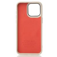Чехол MagSafe Beats Case Leather Textured для iPhone 15 Pro natural titanium