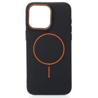 Чехол MagSafe Beats Case Leather Textured для iPhone 15 Pro Max black