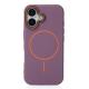Чехол MagSafe Beats Case Leather Textured для iPhone 16 deep purple