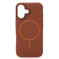 Чехол MagSafe Beats Case Leather Textured для iPhone 16 desert titanium