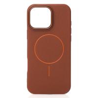Чехол MagSafe Beats Case Leather Textured для iPhone 16 Pro desert titanium