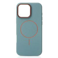 Чехол MagSafe Beats Case Leather Textured для iPhone 16 Pro Max wave blue