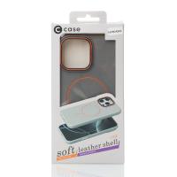 Чехол MagSafe Beats Case Leather Textured для iPhone 16 Pro Max stone gray