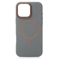 Чехол MagSafe Beats Case Leather Textured для iPhone 16 Pro Max stone gray