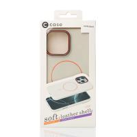 Чехол MagSafe Beats Case Leather Textured для iPhone 16 Pro Max natural titanium