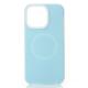 Чехол MagSafe Liquid Silicone Full для iPhone 15 Pro blue fog