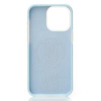Чехол MagSafe Liquid Silicone Full для iPhone 15 Pro blue fog