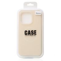 Чехол MagSafe Liquid Silicone Full для iPhone 15 Pro Max cream