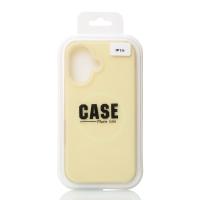 Чехол MagSafe Liquid Silicone Full для iPhone 16 sunglow