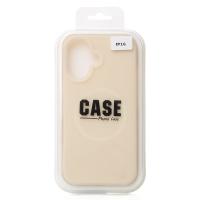 Чехол MagSafe Liquid Silicone Full для iPhone 16 cream