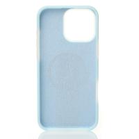 Чехол MagSafe Liquid Silicone Full для iPhone 16 Pro Max blue fog