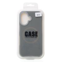 Чехол MagSafe Liquid Silicone Full для iPhone 16 stone gray